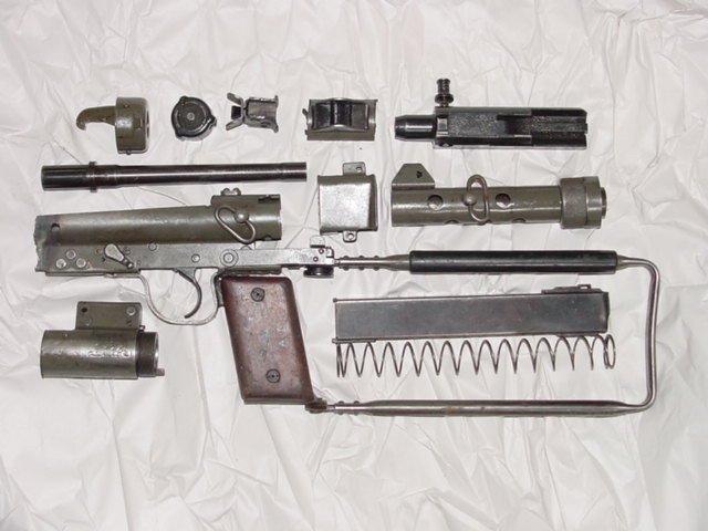 Swedish K Parts 9mm Karl Gustav, m45 Swedish K (for the Swedish word for submachinegun, kulsprutepistol)